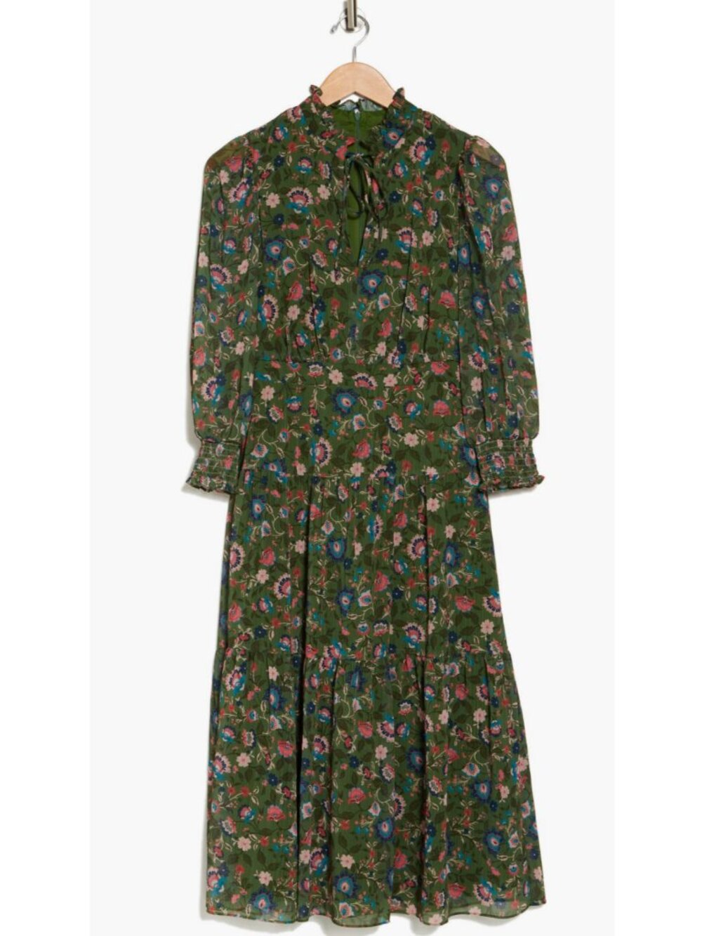 Vince Camuto Green Floral Dress - Picture 4 of 8